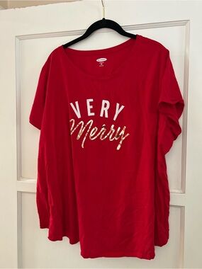 Old Navy holiday tee, 2X